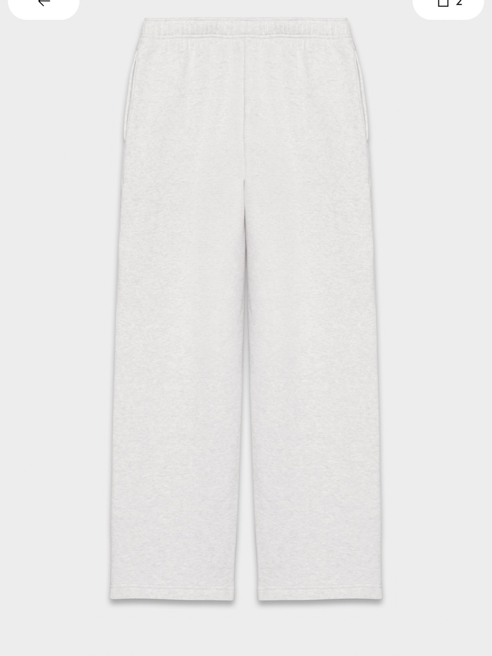 Aritzia Sweatfleece Mega Straight Sweatpants